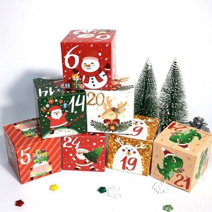 Imaginea din Calendar de Advent - cutii reîncărcabile 24 buc