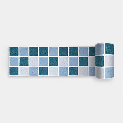 Imaginea din Bandă autoadezivă mosaic - albastru