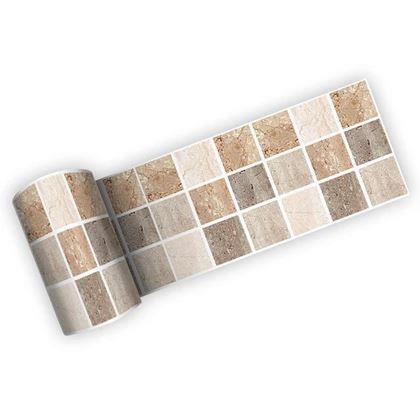 Imaginea din Bandă autoadezivă mosaic - maro