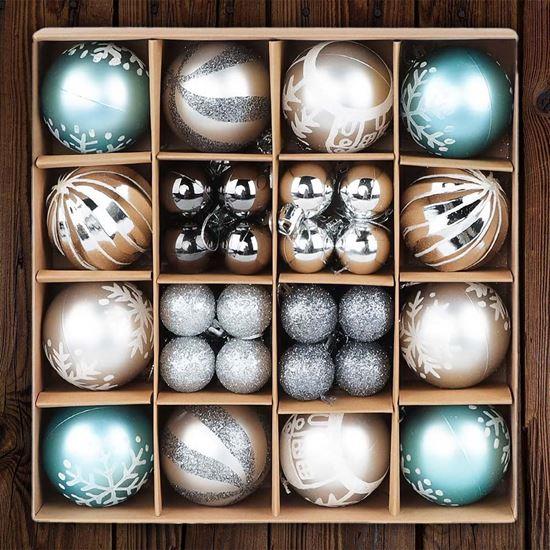 Imaginea din Mare set de decorațiuni de Crăciun - albastru