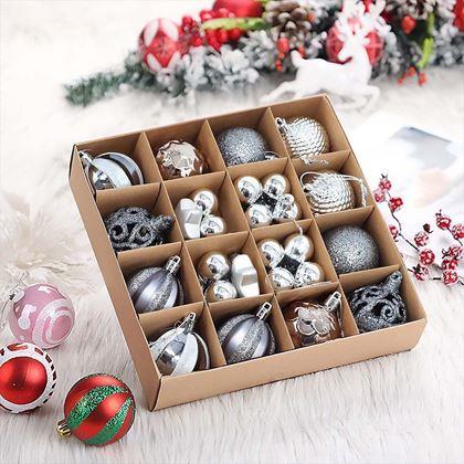 Imaginea din Mare set de decorațiuni de Crăciun - albastru