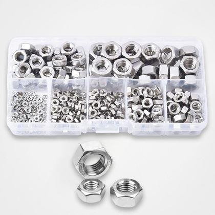 Imaginea din Set piulițe hexagonale 315 buc