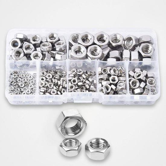Imaginea din Set piulițe hexagonale 315 buc