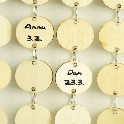 Imaginea din Calendar aniversar din lemn