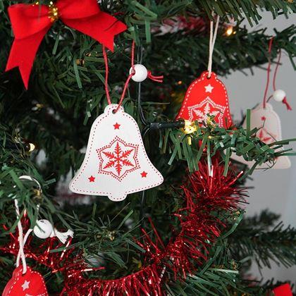 Imaginea din Set de ornamente din lemn 12 bucăți - clopoței