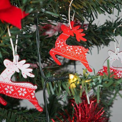 Imaginea Set de ornamente din lemn 12 bucăți