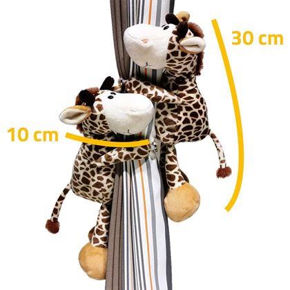 Imaginea din Clips pentru perdele, jucărie de pluș girafă