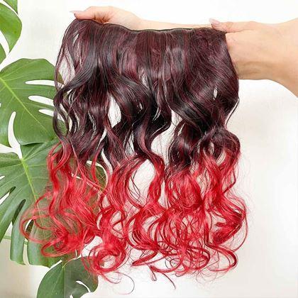 Imaginea din Clip in șuviță pentru evidențiere colorată a părului - maro-roșcat