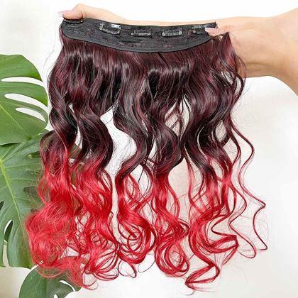 Imaginea din Clip in șuviță pentru evidențiere colorată a părului - maro-roșcat