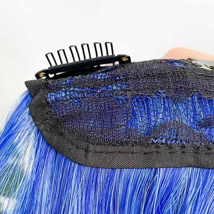 Imaginea din Clip in șuviță pentru evidențiere colorată a părului - albastru