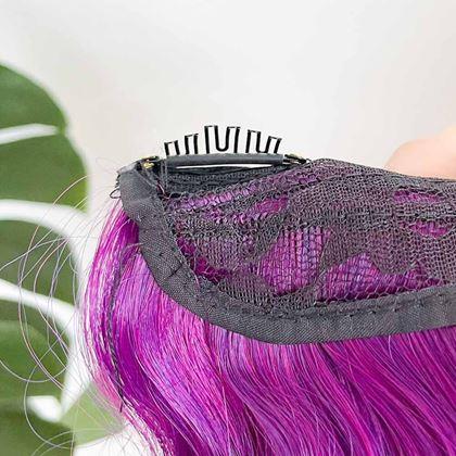 Imaginea din Clip in șuviță pentru evidențiere colorată a părului - mov-roz