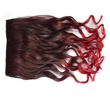 Imaginea din Clip in șuviță pentru evidențiere colorată a părului - maro-roșcat