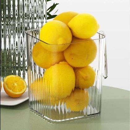 Imaginea din Organizator transparent pentru frigider și cămară cu mâner