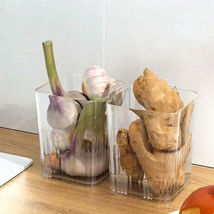 Imaginea din Organizator transparent pentru frigider cu mâner