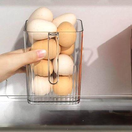 Imaginea din Organizator transparent pentru frigider și cămară cu mâner