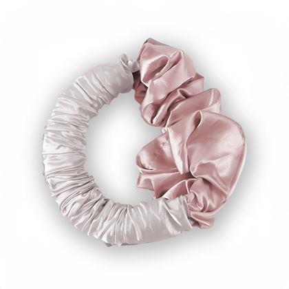 Imaginea din Elastic din satin pentru bucle fără utilizarea căldurii