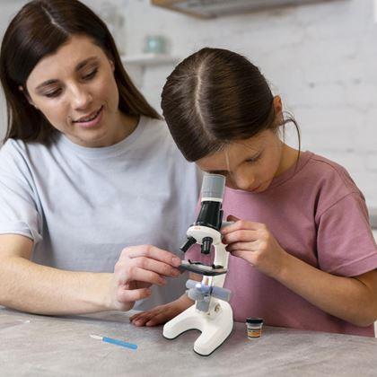 Imaginea din Microscop educațional pentru copii, set cu ustensile