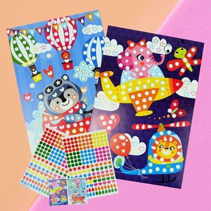 Imaginea din Mozaică autocolantă pentru copii - avioane