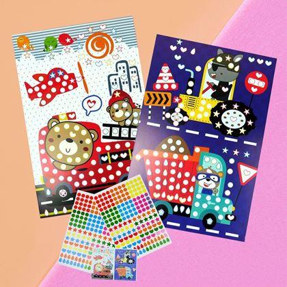 Imaginea din Mozaică autocolantă pentru copii - pompieri