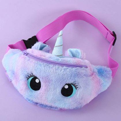 Imaginea din Borsetă din pluș pentru copii - unicorn