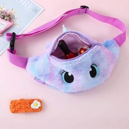Imaginea Borsetă din pluș pentru copii - unicorn