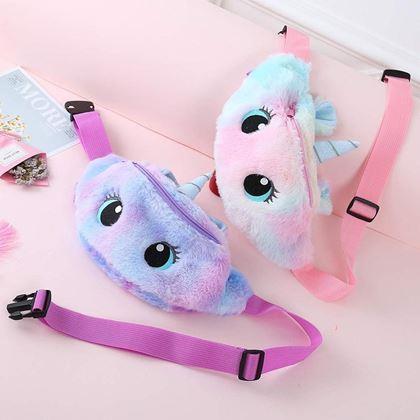 Imaginea din Borsetă din pluș pentru copii - unicorn