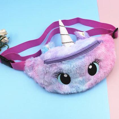 Imaginea din Borsetă din pluș pentru copii - unicorn