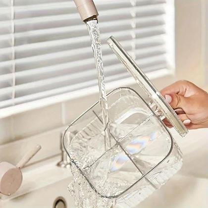 Imaginea din Cutie compartimentată cu mâner – 4 compartimente, 4 lingurițe