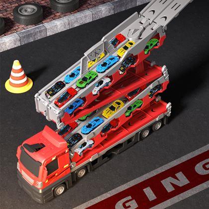 Imaginea din Camion extensibil - pistă de mașini cu mini mașinuțe