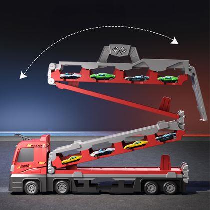 Imaginea din Camion extensibil - pistă de mașini cu mini mașinuțe