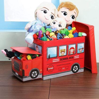 Imaginea din Cutie de depozitare/taburet pentru jucării