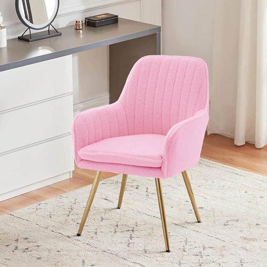 Imaginea din Scăunel/fotoliu roz tapițat