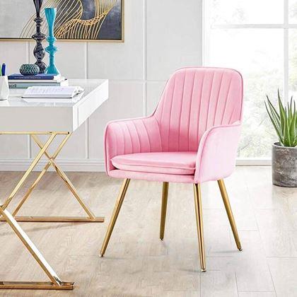 Imaginea din Scăunel/fotoliu roz tapițat