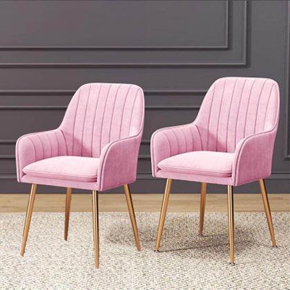 Imaginea din Scăunel/fotoliu roz tapițat