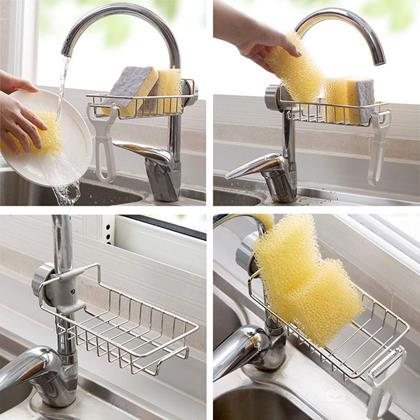 Imaginea din Poliță/uscător din inox pentru robinet