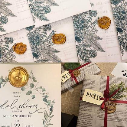 Imaginea din Ceară pentru sigilii 100 buc. - auriu