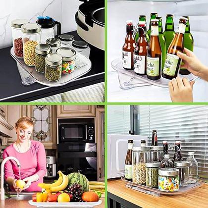 Imaginea din Organizator rotativ pentru frigider și bucătărie