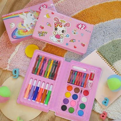Imaginea din Set de artă pentru copii 42 de piese - roz  
