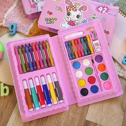 Imaginea din Set de artă pentru copii 42 de piese - roz  

