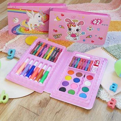 Imaginea din Set de artă pentru copii 42 de piese - roz  
