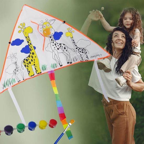 Imaginea din Zbor de colorat cu dragon zburător  -  Girafe