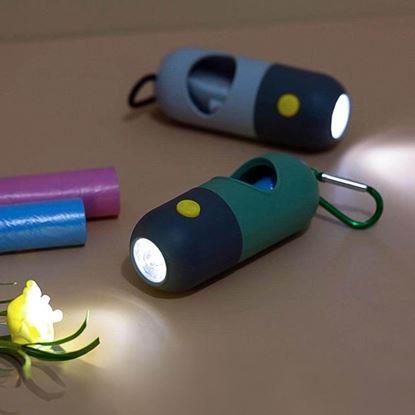 Imaginea Distribuitor de pungi pentru excremente canine cu iluminare