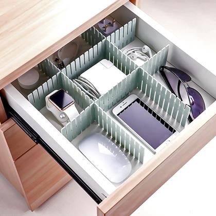 Imaginea din Despărțitoare ajustabile pentru sertar, 4 bucăți