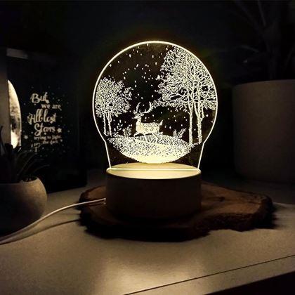 Imaginea din Lampă decorativă 3D  -  cerb