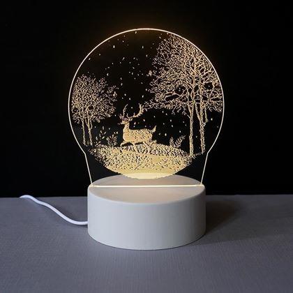 Imaginea din Lampă decorativă 3D  -  cerb