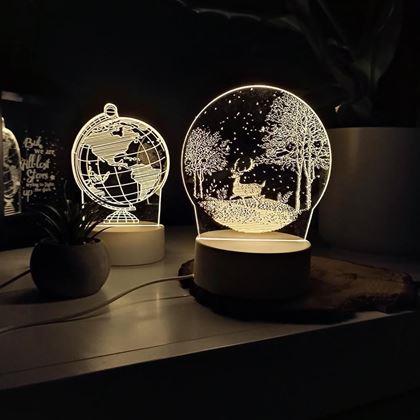 Imaginea din Lampă decorativă 3D  -  cerb