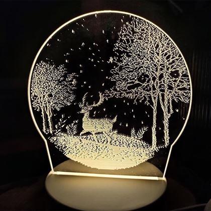 Imaginea din Lampă decorativă 3D  -  cerb