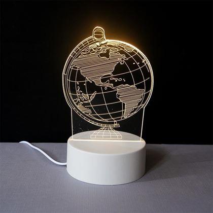 Imaginea din Lampă decorativă 3D  -  glob pământesc