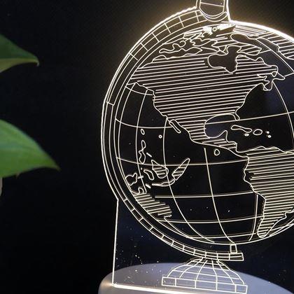 Imaginea din Lampă decorativă 3D  -  glob pământesc