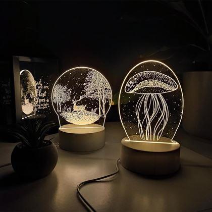 Imaginea din Lampă decorativă 3D  -  meduză
